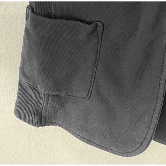 James Perse Women’s Size 2 Black Sweater One Button Cardigan Casual Work Ribbed - Picture 5 of 6